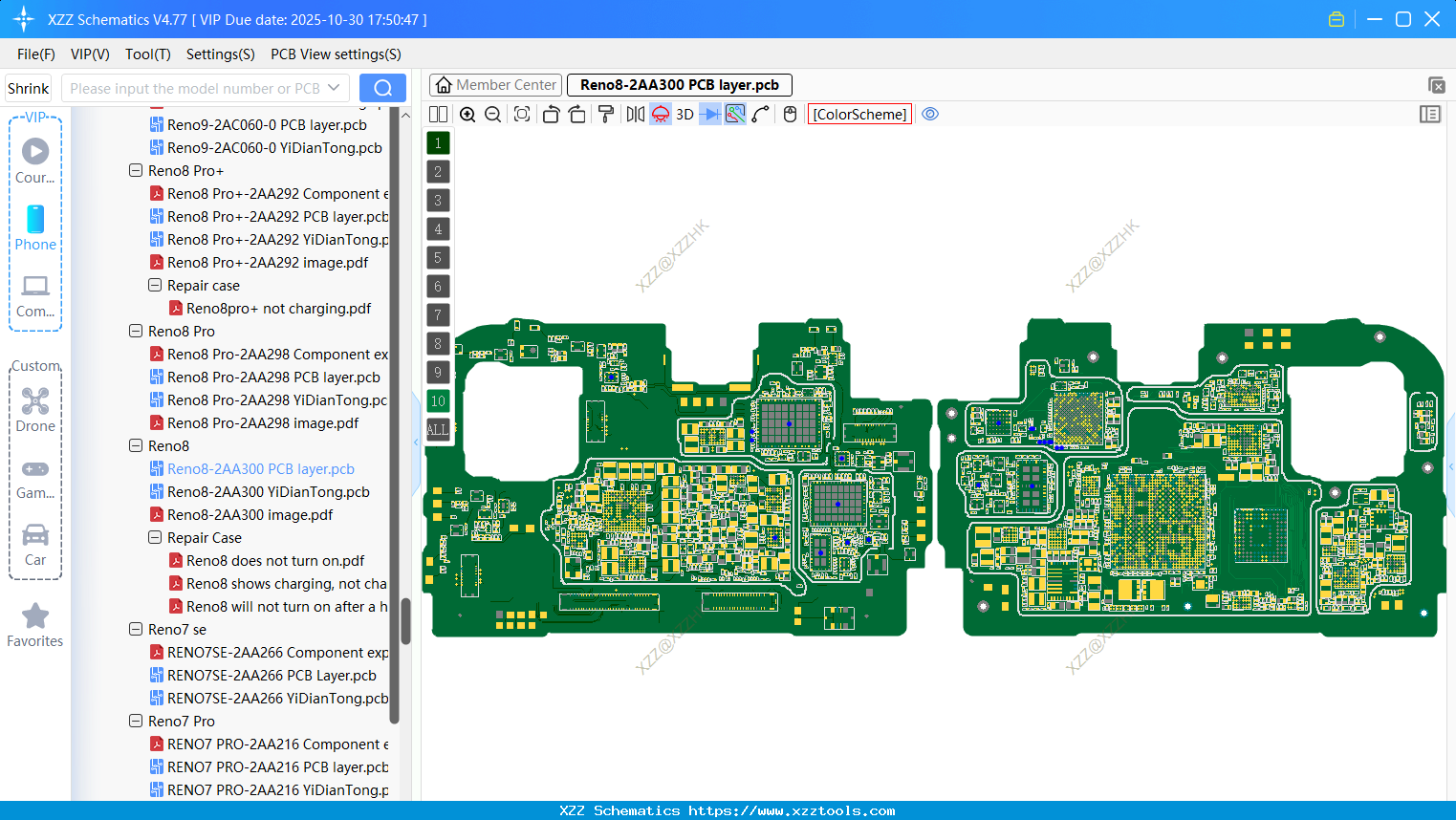 OPPO Reno8-2AA300 PCB Layer